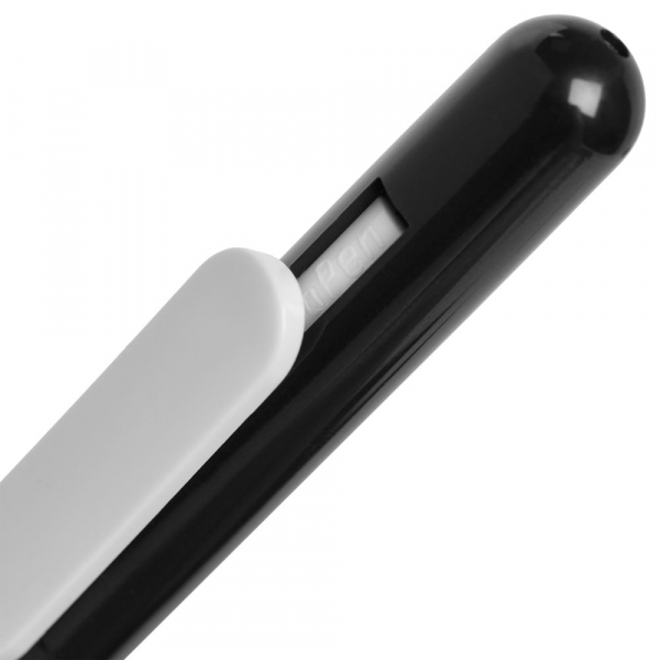 Ручка шариковая Slider, черная с белым - купить оптом