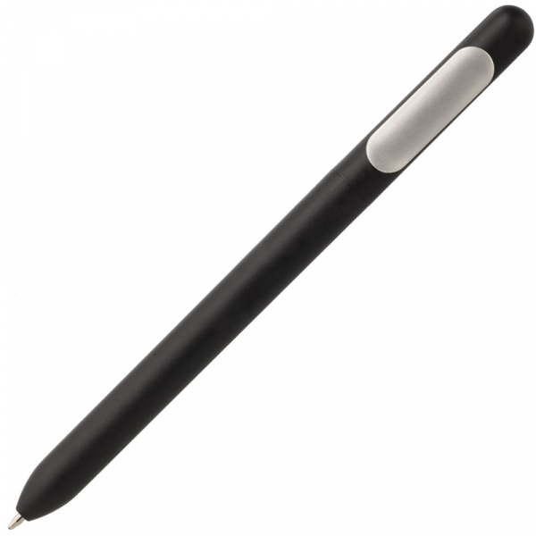 Ручка шариковая Slider Silver, черный металлик - купить оптом