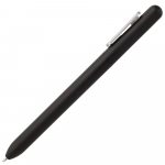 Ручка шариковая Slider Silver, черный металлик, фото 2