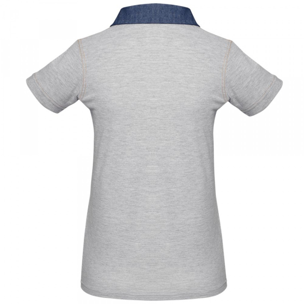 Рубашка поло женская DNM Forward серый меланж - купить оптом