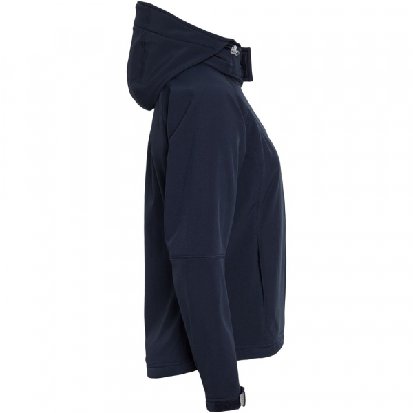 Куртка женская Hooded Softshell темно-синяя - купить оптом