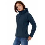 Куртка женская Hooded Softshell черная, фото 8