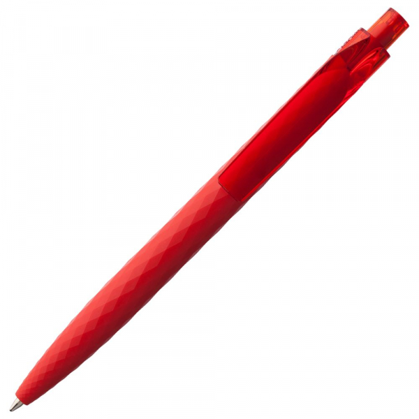 Ручка шариковая Prodir QS01 PRT-T Soft Touch, красная - купить оптом