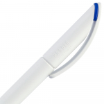 Ручка шариковая Prodir DS3 TMM-X, белая с темно-синим, фото 1