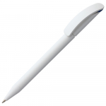Ручка шариковая Prodir DS3 TMM-X, белая с темно-синим, фото 2