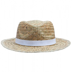 Шляпа Daydream, бежевая с белой лентой - купить оптом