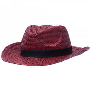 Шляпа Daydream, красная с черной лентой - купить оптом