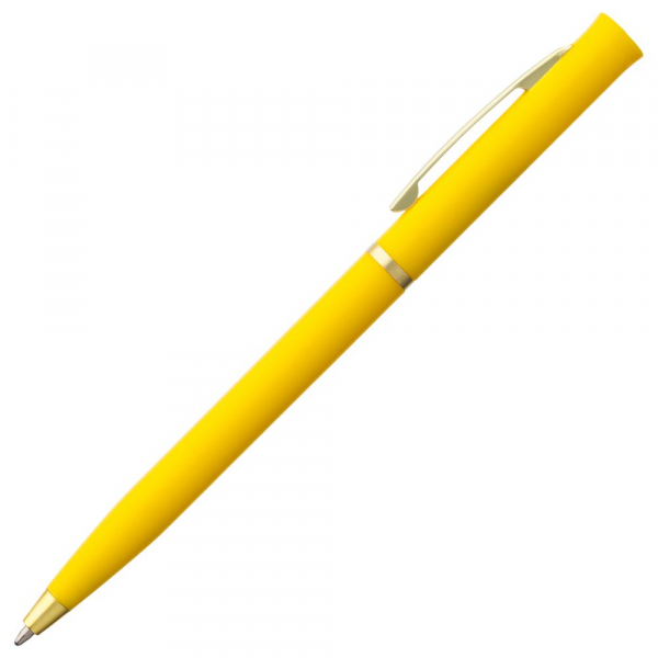 Ручка шариковая Euro Gold, желтая - купить оптом