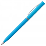 Ручка шариковая Euro Chrome, голубая, фото 1