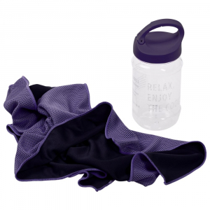 Охлаждающее полотенце Weddell, фиолетовое - купить оптом