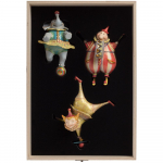 Набор из 3 елочных игрушек Circus Collection: фокусник, силач и лев - купить оптом