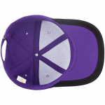 Бейсболка Bizbolka Honor, фиолетовая с черным кантом, фото 2