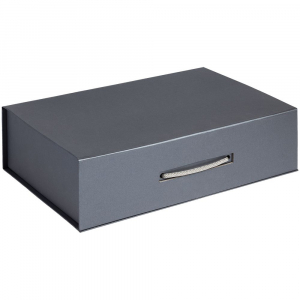 Коробка Case, подарочная, темно-серебристая - купить оптом