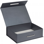 Коробка Case, подарочная, темно-серебристая, фото 1