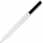 Ручка шариковая Split White Neon, белая с черным, фото 1