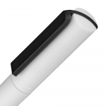 Ручка шариковая Split White Neon, белая с черным, фото 4
