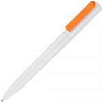 Ручка шариковая Split White Neon, белая с красным - купить оптом