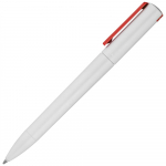 Ручка шариковая Split White Neon, белая с красным, фото 2
