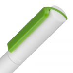 Ручка шариковая Split White Neon, белая с зеленым, фото 4