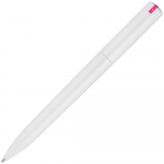 Ручка шариковая Split White Neon, белая с розовым, фото 3
