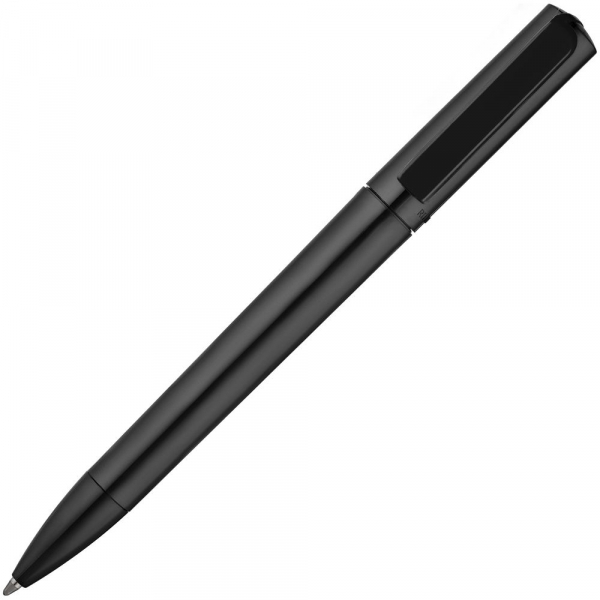Ручка шариковая Split Black Neon, черная - купить оптом