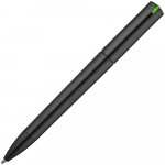 Ручка шариковая Split Black Neon, черная с зеленым, фото 3