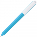 Ручка шариковая Corner, голубая с белым, фото 1