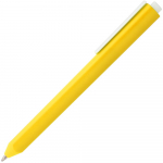Ручка шариковая Corner, желтая с белым, фото 2