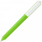 Ручка шариковая Corner, зеленая с белым, фото 1