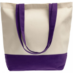 Холщовая сумка Shopaholic, фиолетовая, фото 1