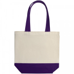 Холщовая сумка Shopaholic, фиолетовая, фото 2
