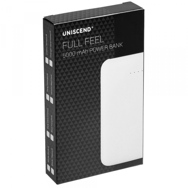 Внешний аккумулятор Uniscend Full Feel 5000 мАч, белый - купить оптом