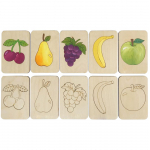 Карточки-раскраски Wood Games, овощи - купить оптом