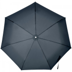 Складной зонт Alu Drop S, 3 сложения, 7 спиц, автомат, черный - купить оптом