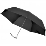 Складной зонт Alu Drop S, 3 сложения, 7 спиц, автомат, черный, фото 1