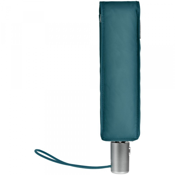 Складной зонт Alu Drop S, 3 сложения, 7 спиц, автомат, синий (индиго) - купить оптом