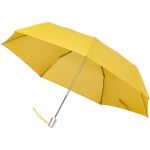 Складной зонт Alu Drop S, 3 сложения, 7 спиц, автомат, желтый (горчичный), фото 1