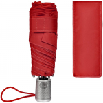 Складной зонт Alu Drop S, 4 сложения, автомат, красный, фото 3
