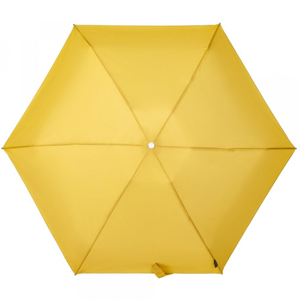 Складной зонт Alu Drop S, 4 сложения, автомат, желтый (горчичный) - купить оптом