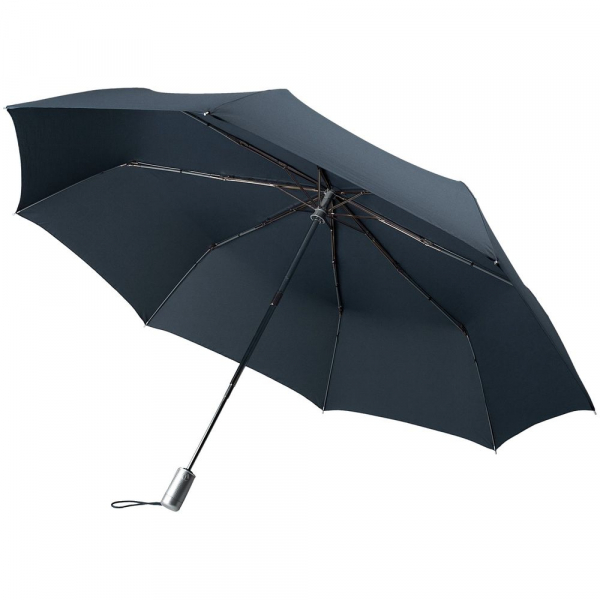 Складной зонт Alu Drop S Golf, 3 сложения, автомат, синий - купить оптом