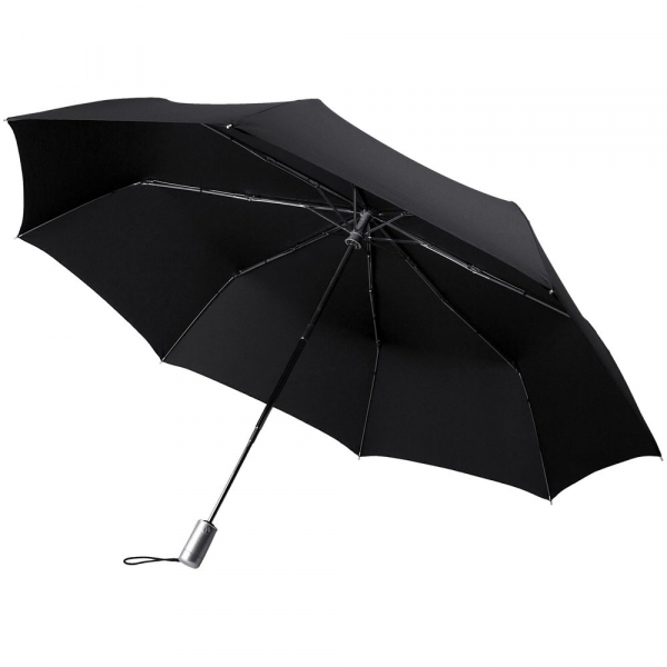 Складной зонт Alu Drop S Golf, 3 сложения, автомат, черный - купить оптом
