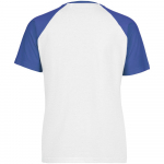 Футболка мужская T-bolka Bicolor, белая с синим, фото 1