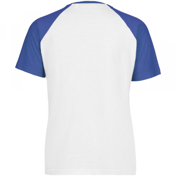 Футболка мужская T-bolka Bicolor, белая с синим - купить оптом