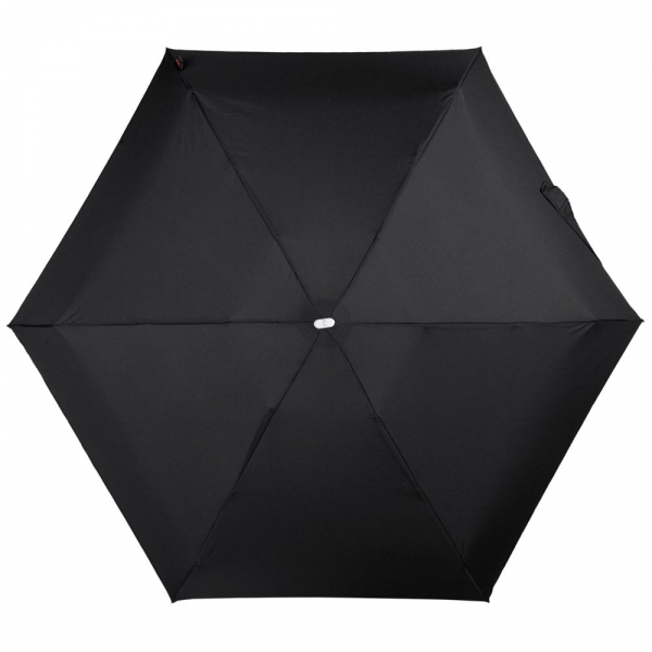 Складной зонт Alu Drop S, 5 сложений, механический, черный - купить оптом