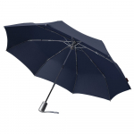Складной зонт Alu Drop S, 3 сложения, 8 спиц, автомат, синий, фото 1
