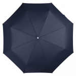 Складной зонт Alu Drop S, 3 сложения, 8 спиц, автомат, синий, фото 2