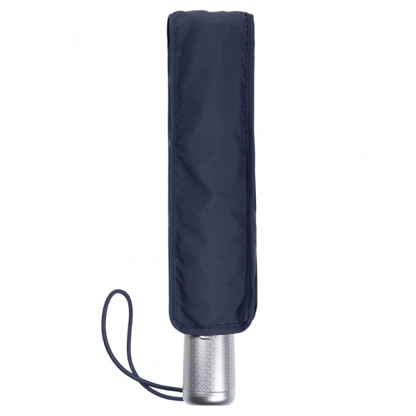 Складной зонт Alu Drop S, 3 сложения, 8 спиц, автомат, синий - купить оптом