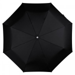 Складной зонт Alu Drop S, 3 сложения, 8 спиц, автомат, черный, фото 2