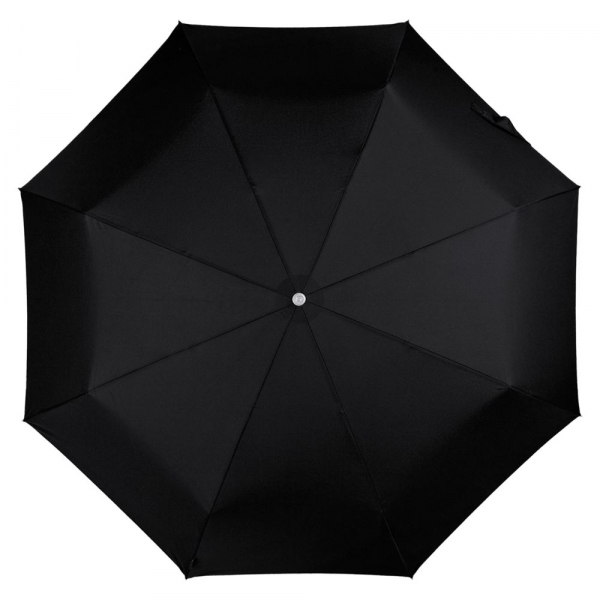 Складной зонт Alu Drop S, 3 сложения, 8 спиц, автомат, черный - купить оптом