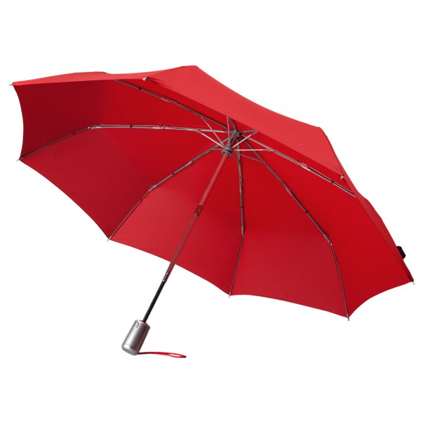Складной зонт Alu Drop S, 3 сложения, 8 спиц, автомат, красный - купить оптом